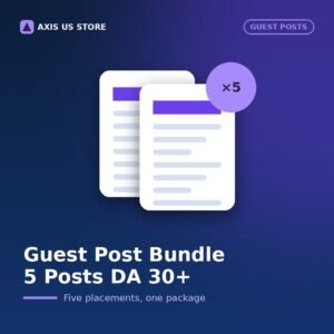 Guest Post Bundle – 5 Posts (DA 30+)